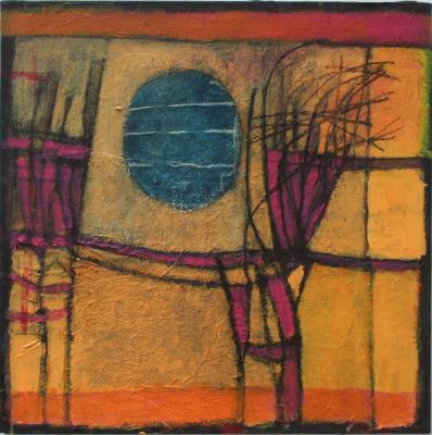 Blue Indian Tapestry by artist Marj Bond