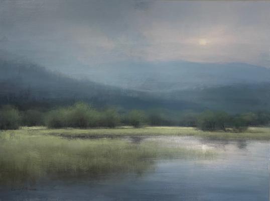 a soft landscape painting in Scotland