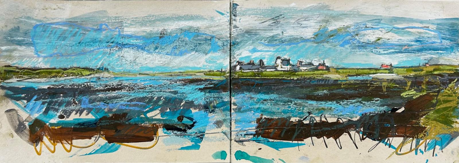 a sketch on paper of a Bay