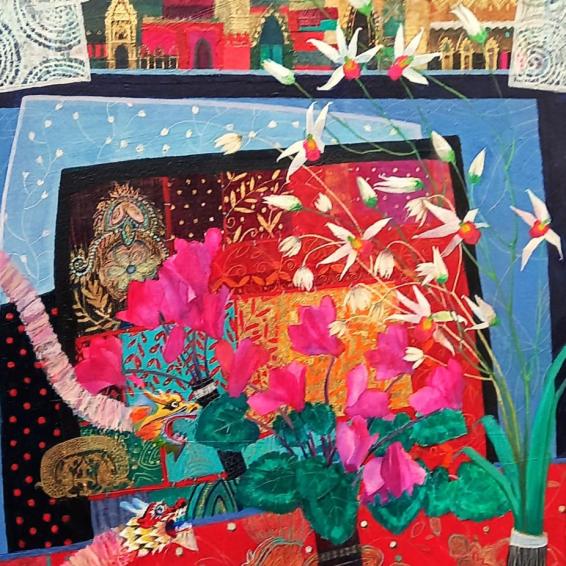 Still A Colourful Still Life painting with other objects