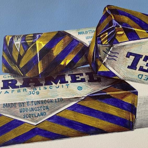 a drawing of chocolate bars